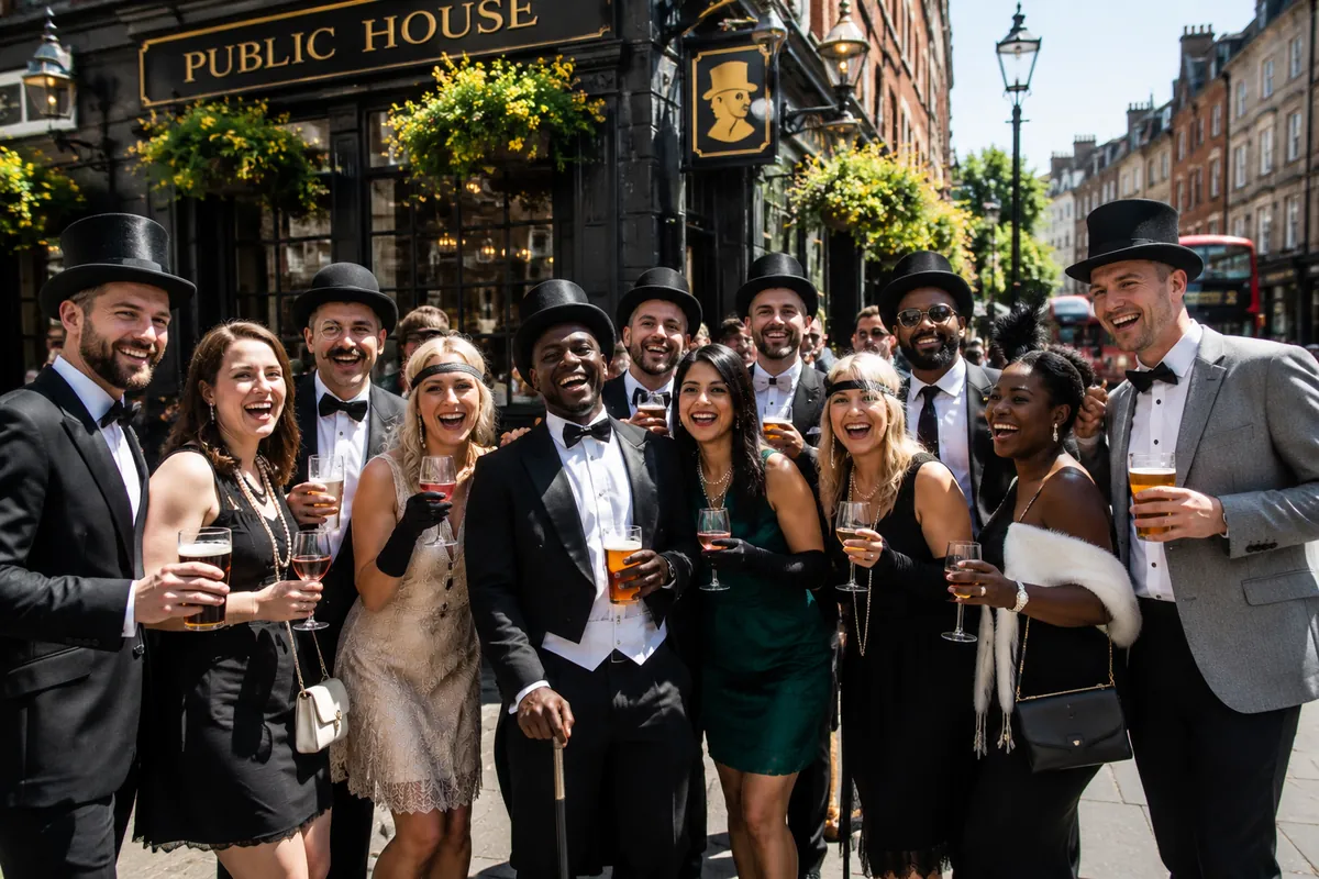 Monopoly pub crawl group photo from the PubRun route collection
